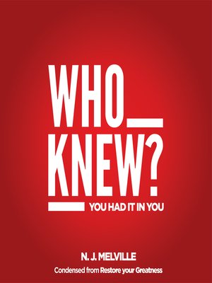 cover image of Who Knew You Had It In You?